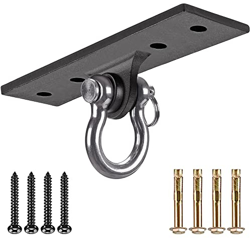 Dolibest Schwerer Taschen-Aufhänger, Wand-Deckenhalterung für Suspensionstrainer, Körpergewicht-Krafttrainingssysteme, Aerial Yoga Schaukel & Hängematte, Widerstandsband, 272 kg Kapazität
