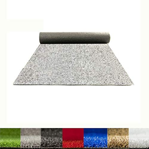 Césped artificial Roma 8mm 1x10m Blanco | césped artificial de colores azul, rojo, blanco, verde.. | Césped artificial ideal decoraciones de interior o exterior con fácil instalación