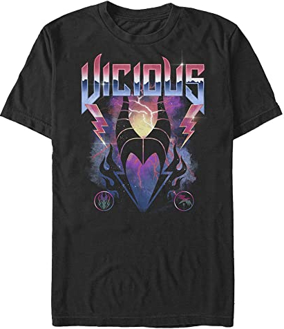 Disney Villains Bad Girls Pose Young Men's - Maglietta a Maniche Corte, Taglia Media, Colore: Nero, Schwarz, M