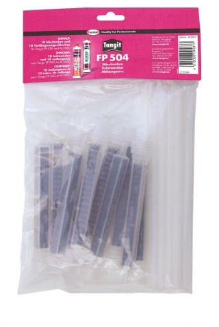 Wandbreite Tangit FP 504 Set: 10x Mischrohre und 10x Verlängerungsröhrchen für 2-Komponenten Brandschutzschaum