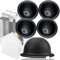 LUKELI Lot de 5 Capsules Réutilisables Vertuo Rechargeables pour Dosettes de Café VertuoLine Compatibles avec Nespresso avec 10 Feuilles d'Aluminium Jetables (230 ml)