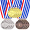 Swpeet Metal Award Medaillen mit Halsband, Olympic Style Sieger Medaillen Gold Silber Bronze Medaillen 1st 2nd 3rd Place Medals für Sport, Wettbewerbe, Party