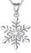 EUDORA Harmony Ball Schneeflocke Kette für Damen Sterling Silber 925, Winter Schöner Schneeflocke Halskette Anhänger Schmuck, Personalisierte Geschenk für Frauen Mutter Tochter Schwester, Kette 45cm