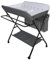 Table à Langer Pliante avec Panier de Rangement à Côté Structure en Fer Charge Max 25KG pour Nouveaux-Nés Design Ergonomique,Table à Langer Pliable et Portable (Blanc cassé (80 * 63 * 93-99cm))