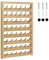 Durratou 1 Set 48 Spule Nähgarn Ständer Wandhalterung Nähgarn Ständer Mit Haken Stickerei Organizer Zum Nähen Farbe