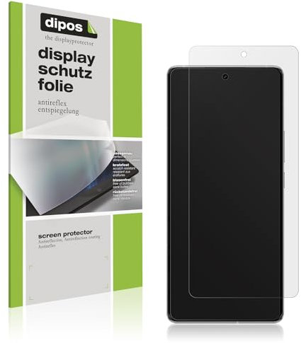 dipos I 4X Schutzfolie matt kompatibel mit VIVO IQOO 12 Pro Folie Displayschutzfolie (bewusst Kleiner als das Glas, da Dieses gewölbt ist)