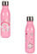 TDL Bouteille d'eau pour enfants motif licorne 600 ml, aluminium, rose, pour l'école ou le pique-nique