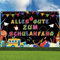 Shinybox Schulanfang Banner, 110 x 180cm Einschulung Deko, Alles Gute Zum Schulanfang, Schuleinführung Hintergrund für Junge Mädchen (Schwarz)