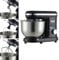 Warmiehomy 1400W Stand Food Mixer for Baking, 5.5L Electric Kitchen Dough Cake Mixer with Stainless Steel Bowl, Beater, Dough Hook, Whisk for Baking, Black