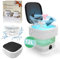 Camping Waschmaschine, 13L 2kg Verbesserter Portable Waschmaschine, 2 in1 Mini Waschmaschine Tiefenreinigung von Unterwäsche, Babykleidung, kleiner Kleidung für Wohnungen, Hotel(Grün)