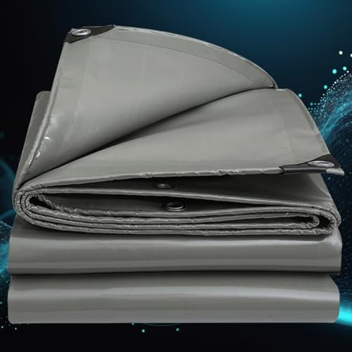 Lona Impermeable Lona de Protección 3 x 6 m Impermeable, (Varios Tamaños), Esquinas Reforzadas Lona de Protección Toldo Reforzado para Muebles, Piscina, Jardín, Gris