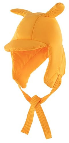 Hkfgdjdl Unique Hat,Unisex Warm Hat Trapper Hat Cartoon Horn Warm Hat Down Hat for Outdoor Winter for Skiing Camping Hiking