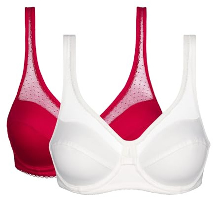 Dim Soutien-Gorge Femme Avec Armatures Generous Coton Bio Confortable x2