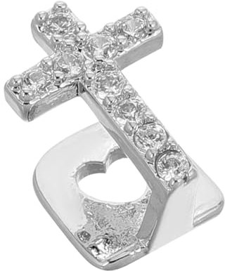 minkissy 1 Satz Einzigartige Zahngrill Zirkon Kreuz Hip Hop Stil Einzelzahnkappe Für Party Bequeme Gefälschte Grillzähne Für Männer Und Frauen