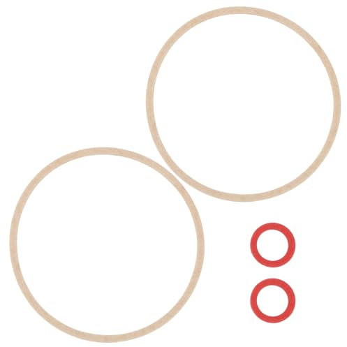 Create idea 4 juntas de carburador para cortacésped compatibles con Honda GCV170 GCV200 HRN216 OE 16010-Z9L-811 círculo grande ID 47,5 mm OD 51,5 mm diámetro interior pequeño 8 mm OD 12 mm