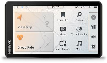 Garmin Tread 2 - widerstandsfähiges All-Terrain-Navi mit 6-Touchdisplay, Trailnavigation, inReach Satellitenkommunikation, 3D-Topo- und OSM-Karten, Adventurous Routing für On- und Offroad