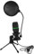Totority 1set Professional Usb Condenser Microphone for Gaming Computer Use Black Tabletop Mic Noise Reduction for Streaming Recording and