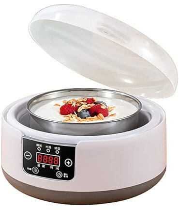 Yogurtera de 36 Horas, Yogurt Maker con Control de Temperatura y Tiempo Ajustables, Fermentadora Jarra y Pantalla LCD con Temperatura Constante