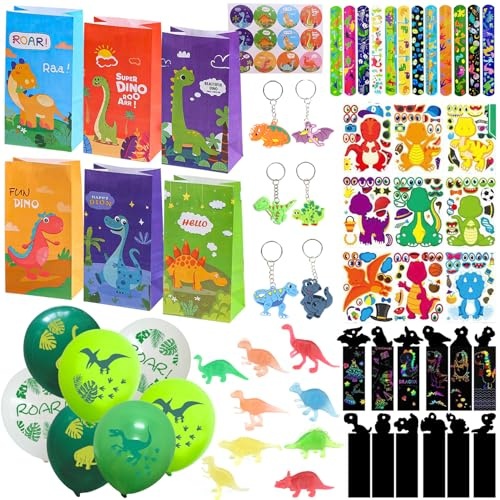 ZDNT 85 Stück Dino Party Mitgebsel Kindergeburtstag,Kindergeburtstag Gastgeschenke Deko,Party Gastgeschenke Kinder,Dino Party Mitgebsel Kinder Spielzeug Dino Geburtstag Party Zubehör