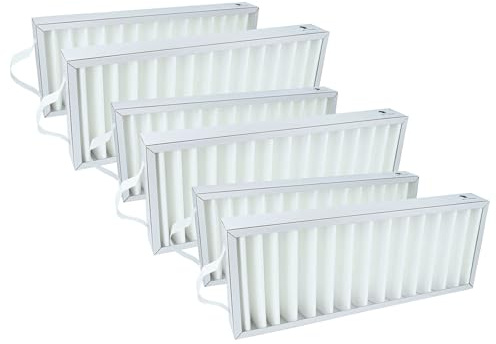 vhbw 6x Compact Filter G4 Replacement for Pluggit APFG4-310-1 for Fan, Bathroom Fan, Ventilating Device, Ventilation Unit - Air Filter