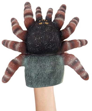Mppchhn Kinder Handpuppen - Spinnen Halloween Puppe,Realistische Grusel Halloween Spielfigur Für Interaktives Spielen In Kindergarten Vorschule Familie