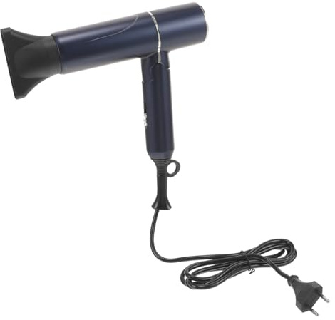 TOGEVAL Sèche-cheveux Pliable Puissant pour Femmes Souffleur Pratique Anti-frisottis Technologie Protectrice Design Compact Voyage et Maison Prise Européenne Bleu