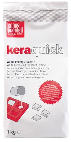 Gießmasse Keraquick, weiß, schnell härtend (Weiß, 1 kg)