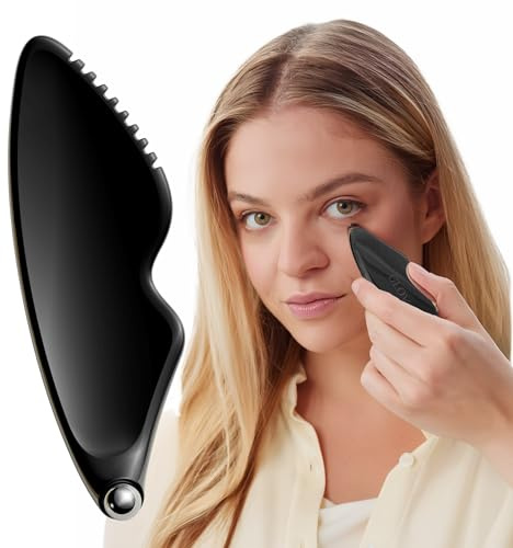 Glov Face Trainer™ Gesichtsmassagegerät Gua Sha mit Augenroller Hautstraffung Lifting Konturieren Lymphdrainage Hautpflege Anti-aging für Entspannende Schönheitsroutine