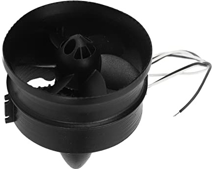 RASTKY Stable 30mm K30 RC Duct Material Strong Power Ducted Fan Kit for 1S Power Ducted Aircraft, Plastic Black 1.6x1.4in (CW)