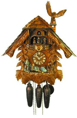 August Schwer Kuckucksuhr Haus, Adler, Jäger