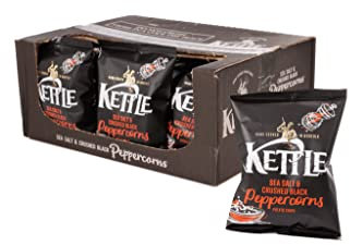 Kettle Chips Sea Salt and Crushed Peppercorns 40 g (Pack of 18)