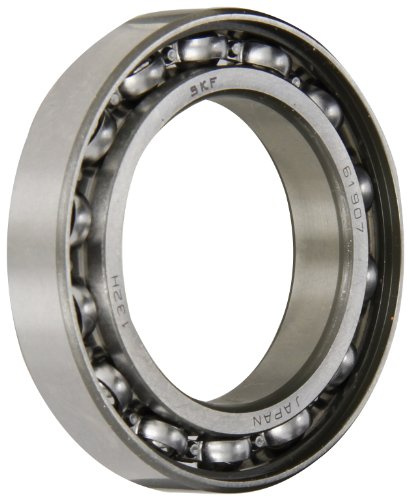 SKF 61907 Radial Bearing, Single Row, Deep Groove Design, ABEC 1 Precision, Open, Normal Clearance, Standard Cage, 35mm Bore, 55mm OD, 10mm Width