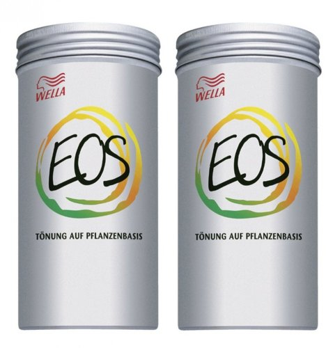 Wella EOS Pflanzentönung III Ingwer 2 x 120 g Tönung auf Pflanzenbasis, Petrochemiefrei, Silikonfrei, Sulfatfrei, Natriumchloridfrei, Natürlich, Semipermanent, Rot, Alle Haarfarben