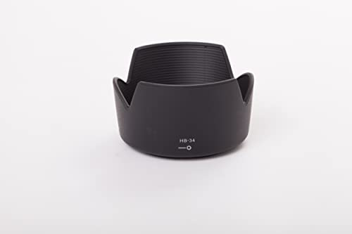 vhbw Gegenlichtblende Sonnenblende Streulichtblende kompatibel mit Kamera Nikon AF-S 4,0-5,6/55-200 G ED DX Objektiv, Nikon AF-S DX 55-200 Ersatz für HB34, HB-34.