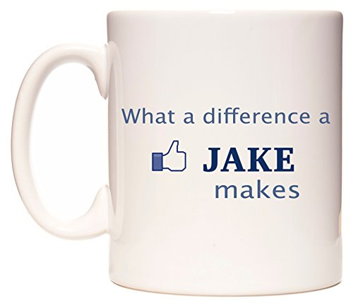 WeDoMugs What A Difference A Jake Makes 11oz Ceramic Coffee Tea Gift Mug Cup