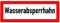 LEMAX® Aufkleber Feuerwehrschild, Wasserabsperrhahn - DIN 4066 Folie selbstklebend weiß/schwarz/Randfarbe: rot 297x105mm