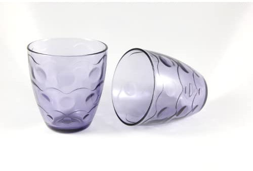 Pasabahce Lot de 6 verres à eau et à jus Violet 285 ml
