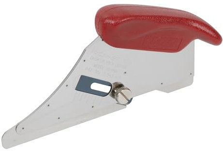 ROBERTS 10-146-3 Cushion Back Carpet Cutter with 15 Heavy Duty Slotted Blades, Red/Silver