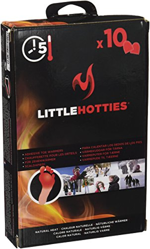 Little Hotties Adhesive Toe Warmers Disposable, Up To 5 Hours Of Natural Heat, Ideal For Outdoor Winter Activities, Orange, Pack of 20 (10 x 2pcs)