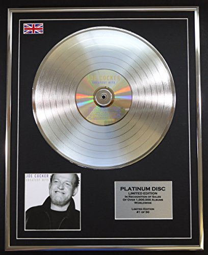 JOE COCKER/Limitierte Edition Platin Schallplatte/GREATEST HITS