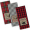 DII Cotton Christmas Holiday Dish Towels, 18x28 Set of 3, Decorative Oversized Embroidered Kitchen Towels, Perfect Home and Kitchen Gift-Cabin Christmas