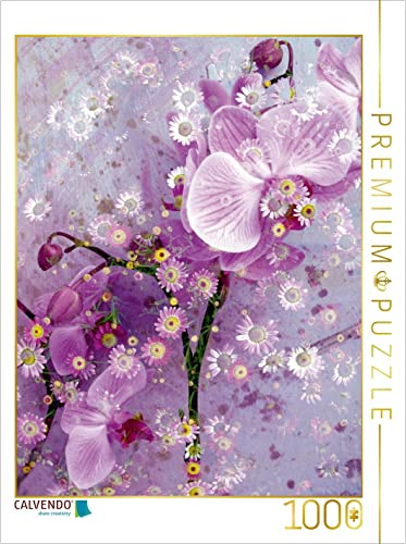 CALVENDO Puzzle Verspielte Romantische Rosa Orchidee 1000 Teile Puzzle hoch | Lege-Größe cm Foto-Puzzle für glückliche Stunden
