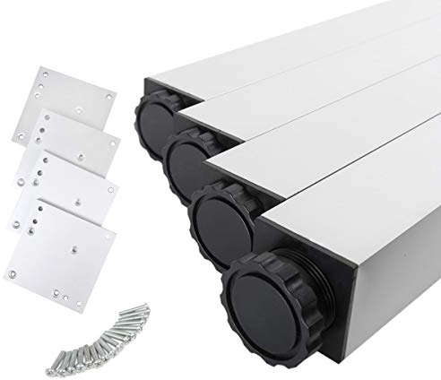 MS Beschläge® 4er Set Tischbeine Möbelfüsse Tischstempel aus Metall 46mm x 46mm Verschiedene Höhen (710mm)