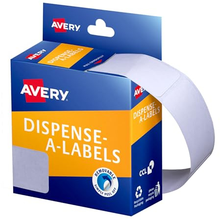 Avery Dispenser Rectangle Address Handwritable 24x49mm - 325 Labels per Roll