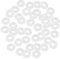 SUPVOX Anneaux Caoutchouc AntidéRapants Pour Bracelets - 80Pcs De Caoutchouc Transparent Pour Fixation De Charms Et Pendentifs Taille 0.7 X 0.7 X 0.2 Cm