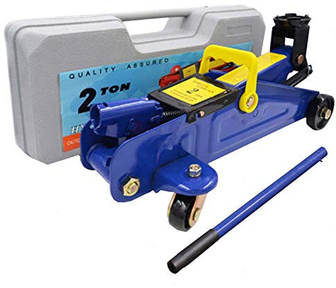 2 tonne High Lift Hydraulic Trolley Jack-Portable Garage Jacks-with Super Rocket Lift and Carry Bag-Car 4x4 Van SUV Low Entry