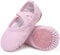 Ballet Shoes Leather Ballet Flats Split Sole Dance Slippers for Girls Toddlers Women Pink 7 UK Child (24 EU)
