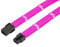 Shakmods 6 Pin PCIE GPU Graphics Card Sleeved Extension Cable 30cm + 2 Cable Combs (Pink)