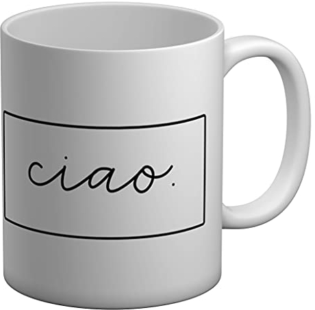 Shopagift Hello in Different Language - Italian White 11oz Large Mug Cup