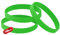 100PCS Blank Silicone Wristbands Elastic Universal Bracelets Rubber Wholesale Bracelet bands bulk for Kids Green